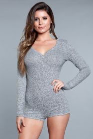 1882 Nala Romper (Color: Grey, size: S)