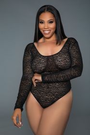 2353 The Wildest Bodysuit (Color: Black, size: OS)