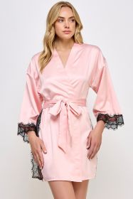 2494 Isadora Robe (Color: Pink, size: L/XL)