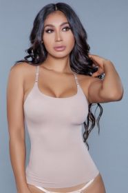2007 Figure Hugged Top (Color: Nude, size: S/M)