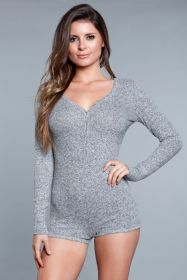 1882 Nala Romper (Color: Grey, size: 2X)
