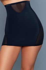 2178 High-Waisted Half Slip (Color: Black, size: 3X/4X)