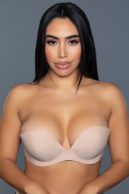 2305 Barely Even There Adhesive Bra (Color: Nude, size: B)