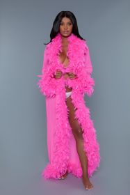 BW834 Glamour Robe (Color: Hot Pink)