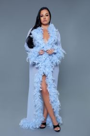 BW834 Glamour Robe (Color: Periwinkle)