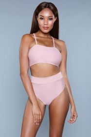 1986 Chanity Swimsuit (Color: Pink, size: XS)