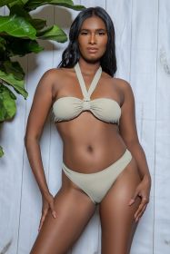 2397 Victoria Bikini Set (Color: Nude, size: M)